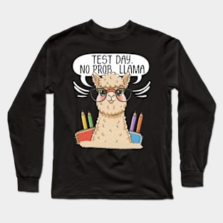Funny whimsical no prob llama alpaca lovers Long Sleeve T-Shirt
